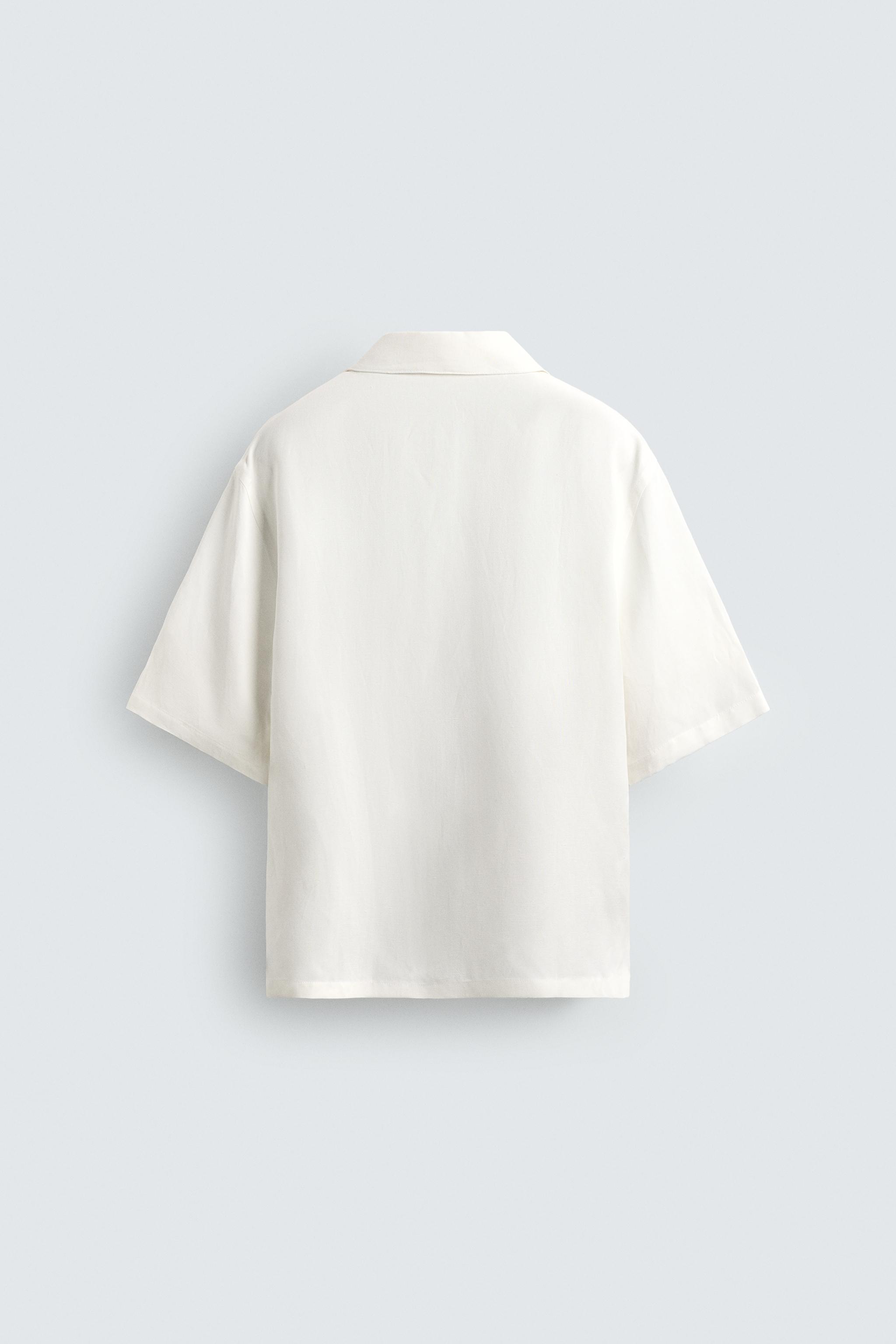 CHEMISE FLUIDE EN VISCOSE ET LIN